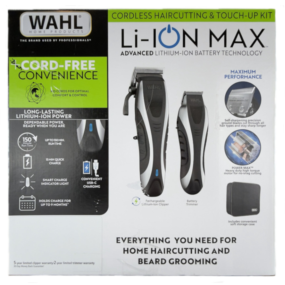 Wahl Li-ION MAX Cordless Haircutting & Beard Grooming Kit All-In-One Cutting